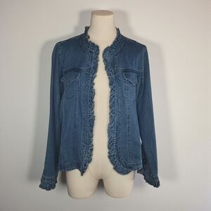 CYNTHIA MAX - Small Stylish Blue Denim Jacket